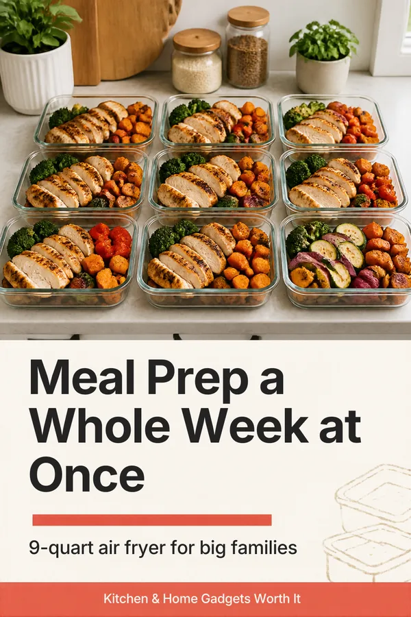 9-Quart Air Fryer for Big Families and Meal Prep